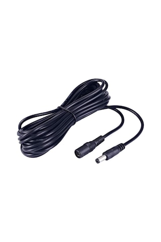 Alfais 4385 Dc Adaptör Uzatma Kablosu 5 Metre 5.5mm x 2.1mm Dişi Erkek
