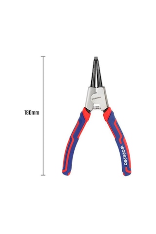 Workpro Wp231150 180mm Cr-v Düz Yaylı Profesyonel Dış Segman Pensesi