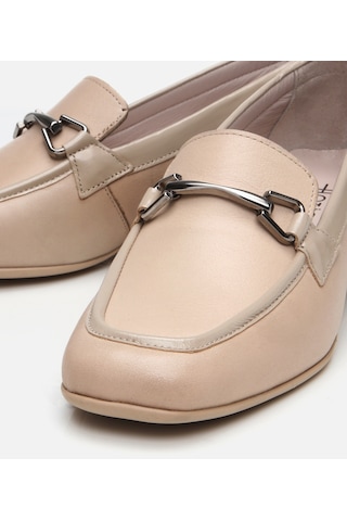 Hotiç Kadın Deri Bej Tokalı Loafer 01ayh306780a310 Bej