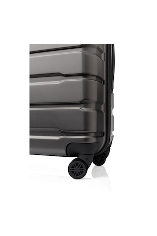 Unisex 4 Tekerli Kilitli Orta Boy Valiz Bavul Füme