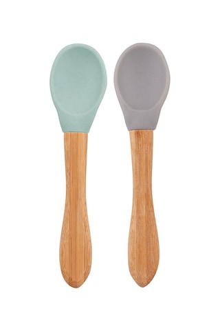Oioi Mama Kaşığı River Green / Powder Grey OIO-1060023 Gri - Yeşil