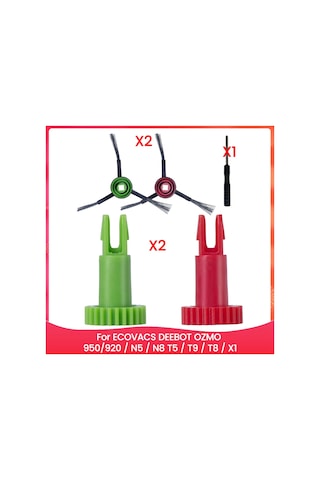 Sointeresting Ecovacs Deebot Ozmo 950/920 / N5 / N8 T5 / T9 / T8 / X1 Robot Süpürge İçin Yan Fırça Motoru Yedek Dişlisi