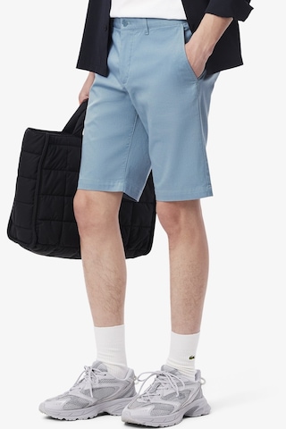 Lacoste Men's Slim Fit Bermuda Shorts Erkek Dar Kesim Pamuk Bermuda Şort Mavi