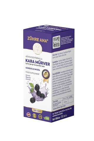 Kara Mürver Sambucus Nigra İçeren Şurup 150 Ml