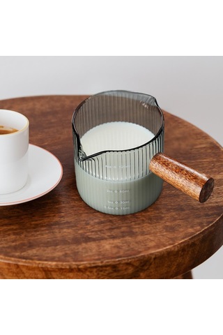 Homyl Çayevi Cafe Için Cam Ölçüm Kabı Isıya Dayanıklı Stil E 120ml