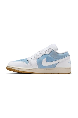 Nike Jordan 1 Low Special Edition Leather Mens Sneaker Hakiki Deri Erkek Günlük Spor Ayakkabı Mavi Beyaz Mavi - Beyaz