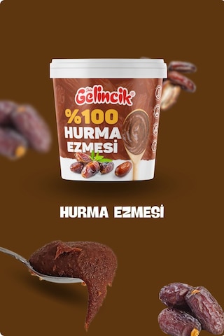 Katkısız Doğal %100 Sade Hurma Ezmesi %100 Hurma Dolgusu 1000gr Hurma Püresi 1 Kg