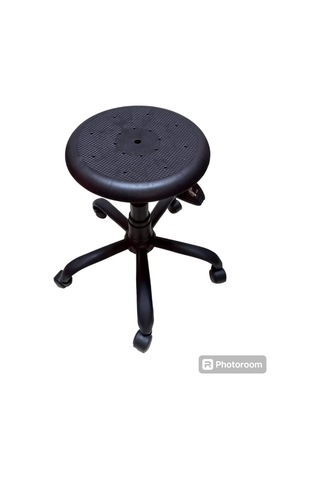 Monoblok Tablalı Labortatuvar Taburesi Metal Ayaklı Elden Hidroli