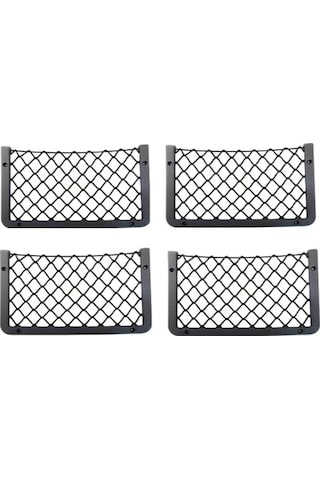 Karavan ve Tekne Eşya Düzenleyici File Ceplik 2 Adet Siyah