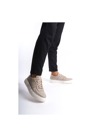 Mubiano Hakiki Deri Erkek Spor Ayakkabı & Sneaker Nude -mbkry650-n Ten
