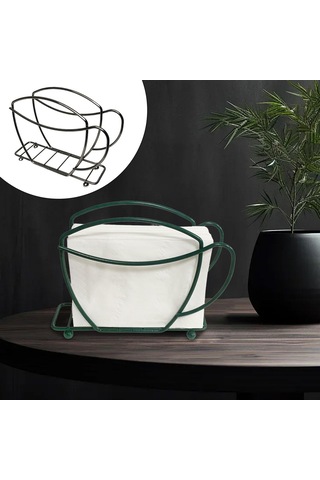 Homyl Tezgah Bar Restoran Için Kağıt Peçetelik Peçete Siyah