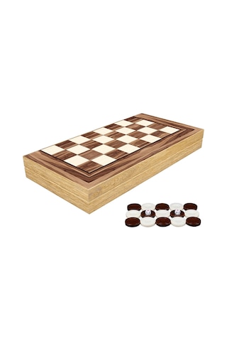 Yenigün Klasik Tavla Amerikan Cevizi Büyük Boy