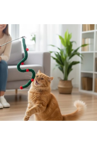 Büro Ev Ofis Evcil Kedi Hayvanı İçin Süs Tasarım Kedi Oltası