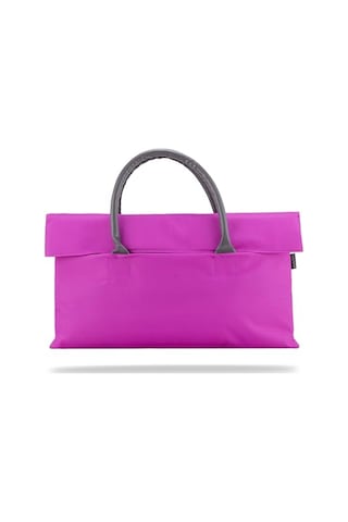 One Byn-el009 Wtxpro Su Geçirmez Kumaş 13-14 İnch Bayan Laptop, Notebook, Apple MacBook Uyumlu Air El Çantası- Tote Bag- Fuşya Çok Renkli