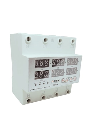 Rcon Rcv04 Trifaze Akım Ve Voltaj Korumalı Sigorta 63a