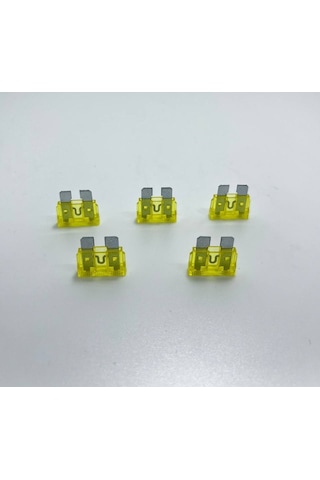 5 Adet 20 Amper Sarı Standart Bıçak Sigorta 20a