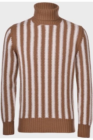 Gran Sasso Erkek Kazak 13121 22647 117 Kahve Kahverengi