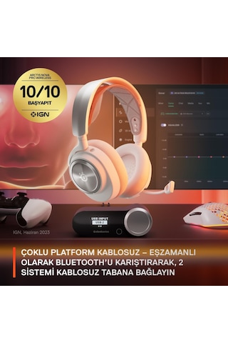 Steelseries Arctis Nova Pro Wireless Kablosuz Oyuncu Kulaklığı