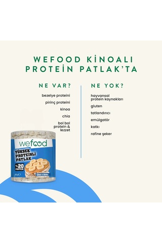 Wefood Kinoalı Protein Patlak 80 G 5'li 8683347037766