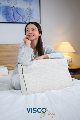 Visco Yastık Velicia Ortopedik Yastık Keten Kılıflı 55x35x12-10 C