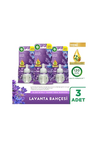 Elektrikli Oda Kokusu Yedek Şişe Lavanta Bahçesi 3x19 Ml