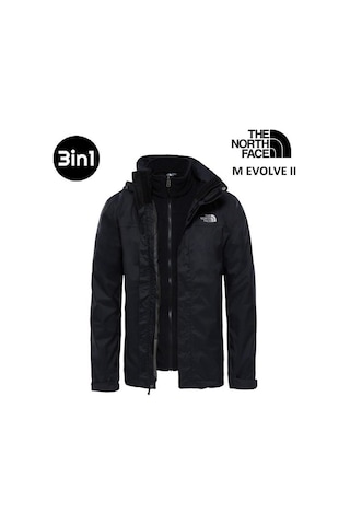 The North Face Evolve II Triclimate 3in1 Erkek Ceket Siyah T0CG55JK3