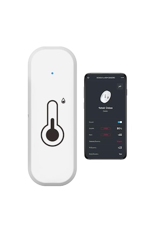 Hybrone Akıllı Wi-fi Sıcaklık Ve Nem Sensörü, Gerçek Zamanlı Sıcaklık Ve Nem Verileri, Yüksek Hassas Sku: Smg8690010007957