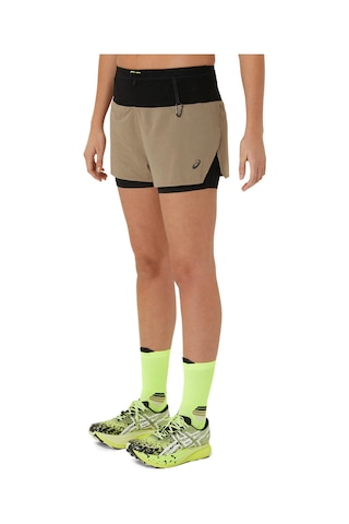 Asics Fujıtraıl 2-n-1 Short Kadın Kahverengi Şort 2012c719-200 Kahverengi