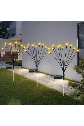 2'li Solar Bahçe Aydınlatması 8 Ledli 2 Modlu Rgb Standart