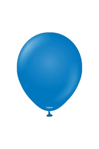 Gemar Parti Doğum Günü Organizasyon Balon - 28 Cm. - Ivory - Blue - 100 Adet Mavi
