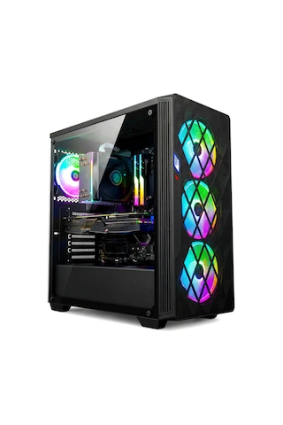 Xaser XSR1245 i3-6100 16 GB 512 GB SSD 4 GB GT740 23.8" Free Dos Masaüstü Oyuncu Bilgisayarı