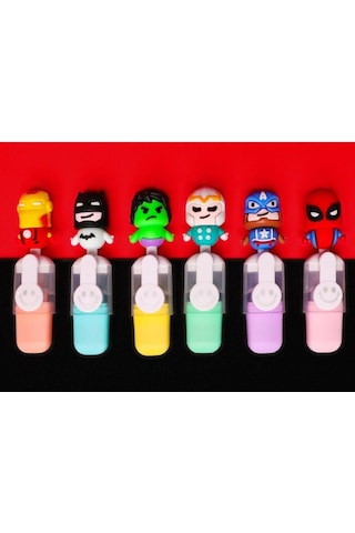 Marvel Karakter 6lı Fosforlu Kalem Seti 6689 Pastel Ultramarin