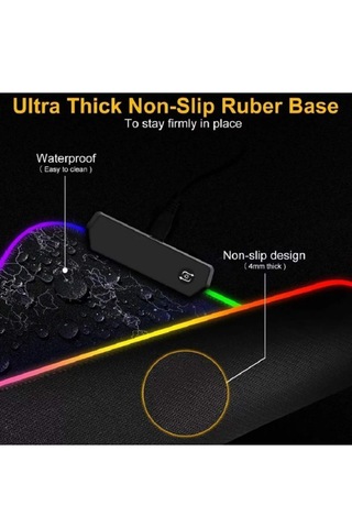 Cm Rgb 90x04 Dünya Harita Desenli Mouse Pad Led Işıklı Gaming