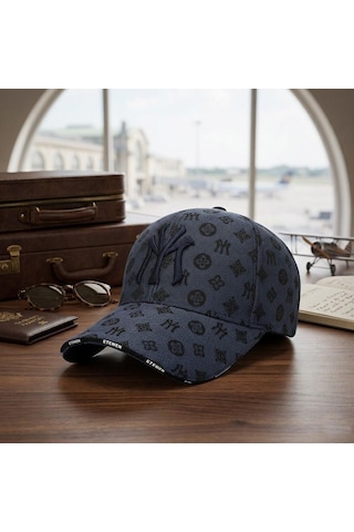 Valkyrie Desenli Nakışlı Şapka Ayarlanabilir Unisex Baseball Cap Günlük Spor Şapka Lacivert Lacivert