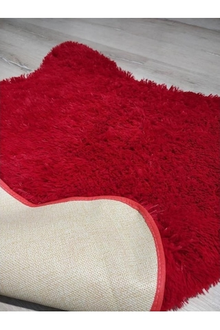 Yamalı Home Tavşan Tüyü Kırmızı Post Halı 60 x 200 Cm