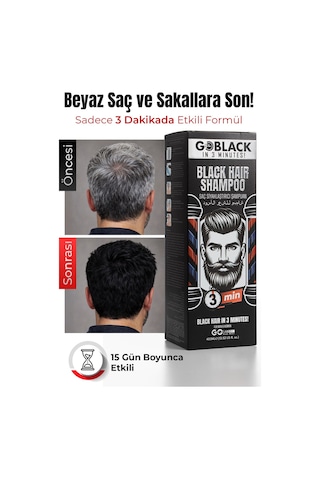 Saç Siyahlaştırıcı Şampuan Saç Sakal Şampuanı Hızlı Etki