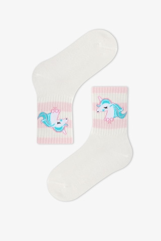 Penti Kız Çocuk Unicorn Lines 3'lü Tenis Soket Çorap