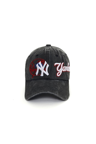 Berellini Ny Yankees Yıkamalı Şapka Special Desıgn Siyah