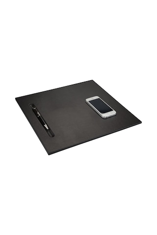 2k 565-1 Sümen Takımı Mdf Malzemeden Suni Deri Kaplı Tek Parça Pad Toplantı Sümeni 35x32 Cm, Siyah