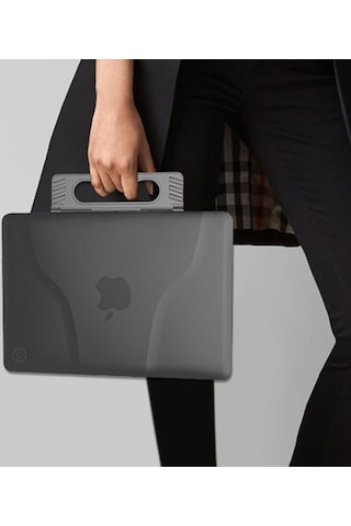 Ally Macbook Air 13,A1466-1363 Portatif Alt Üst Kılıf + Çanta