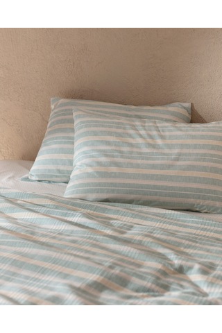 Darvell Tek Kişilik Ecocell Baskılı Pike Takımı 8684427021286 Yeşil