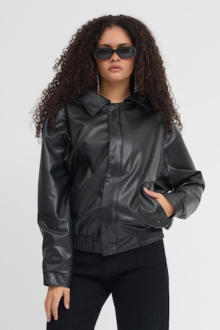 Prifaldi Pb Oversize Siyah Deri Ceket Siyah