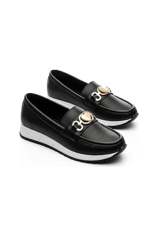 Giamgia Store Kadın Siyah Ortopedik Loafer Günlük Loafer Ayakkabı-2333