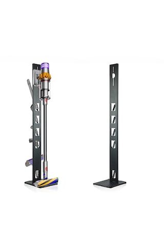 Api Desing Dyson Uyumlu Metal Dikey Süpürge Standı Siyah Renk V15 - V12 - V11 - V10 - V8- V7- V6 Ve Tüm Şarjlı Süpürge Modelleri İle Uyumlu