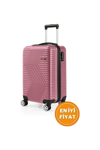 G&d Polo Suitcase Abs Gül Kurusu Kabin Boy Valiz 600.08-k Gülkurusu