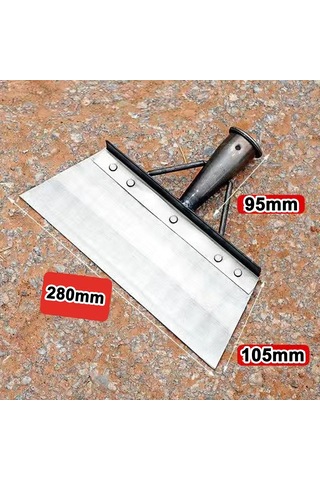 Aubyhe Dayanıklı Çelik Bahçe Küreği - 28 Cm Çok Amaçlı Temizlik Ve Kazı Aleti