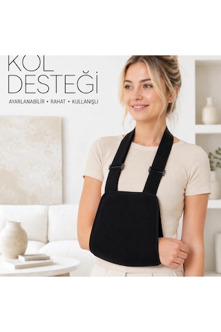 Kol Askısı Omuz Destekleyici Ayarlanabilir Taşıma Askısı Siyah