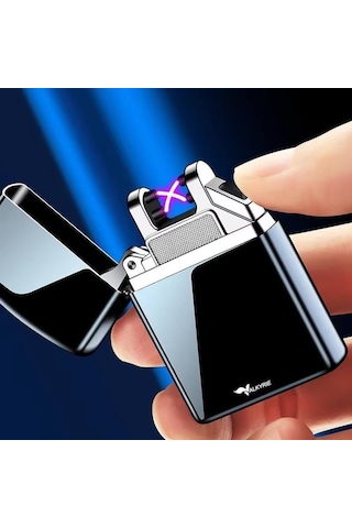 Valkyrie Çift Ark Plazma Şarjlı Çakmak Rüzgâr Geçirmez, Dokunmatik, Usb Şarjlı Mini Çok Renkli