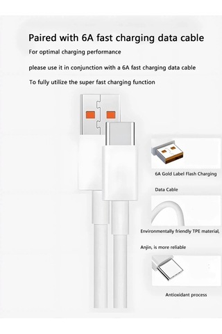 Artfulabode 90w Usb Hızlı Şarj Xiaomi 15 14 13 12 11 10 Ultra Redmi Not 12t 13 Pro Eu 1.5m Kablo