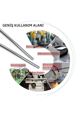 8 Mm Transmisyon Mili 1008 Kalite Parlak Çelik 3d Yazıcı Ve Lineer Rulman Uyumlu 100 Cm 100cm